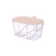 thumbnail image 3 of Azucarero, caja de almacenamiento de condimentos y especias con cuchara, caja de especias de 3 compartimentos, contenedor de almacenamiento, tarros de condimentos para especias, azúcar y sal, 3 of 4