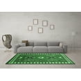 thumbnail image 3 of Ahgly Company Indoor Rectangle Geometric Emerald Green Traditional Area Rugs, 6' x 9', 3 of 4
