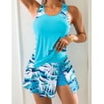 thumbnail image 5 of ZANKLEY Women's Tankini Swimsuits Tummy Control Two Piece Bathing Suits Modest Swim Tank Top with Skirt Bottom 2026, 5 of 9