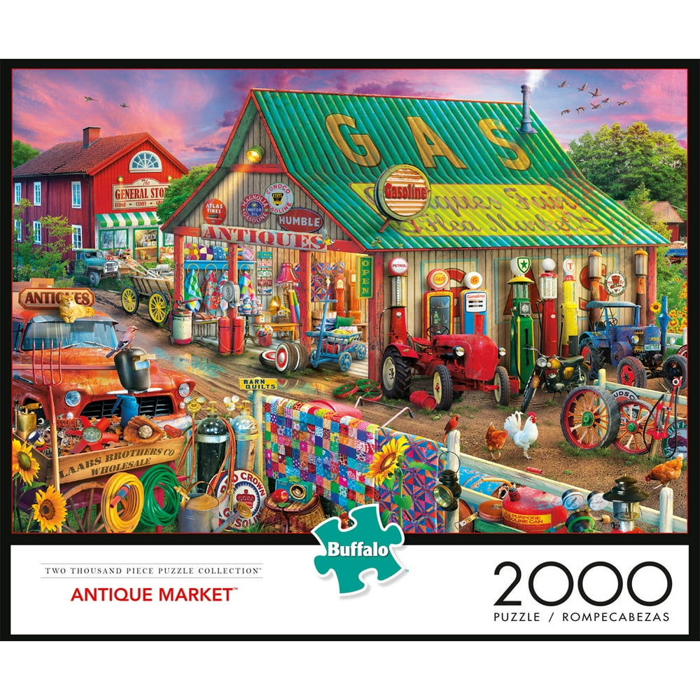 Buffalo Games Antique Market 2000 Pieces Jigsaw Puzzle