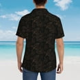 thumbnail image 4 of Gaeub Autumn Leaves1 Print Men's Hawaiian Shirt,Button Down Short Sleeves Shirts,Tropical Beach Casual Button Down Shirts,XX-Large, 4 of 7