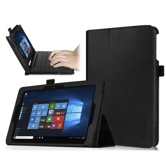 Fintie PU Leather Folio Case Cover for 8.9" Nextbook Flexx 9 2-in-1 Window 10 Tablet (NXW9QC132), Black