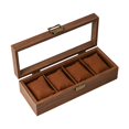 thumbnail image 3 of Caja para reloj, elegante almohada suave para hombres y mujeres, organizador multiusos a prueba de polvo. 4 ranuras, 3 of 9