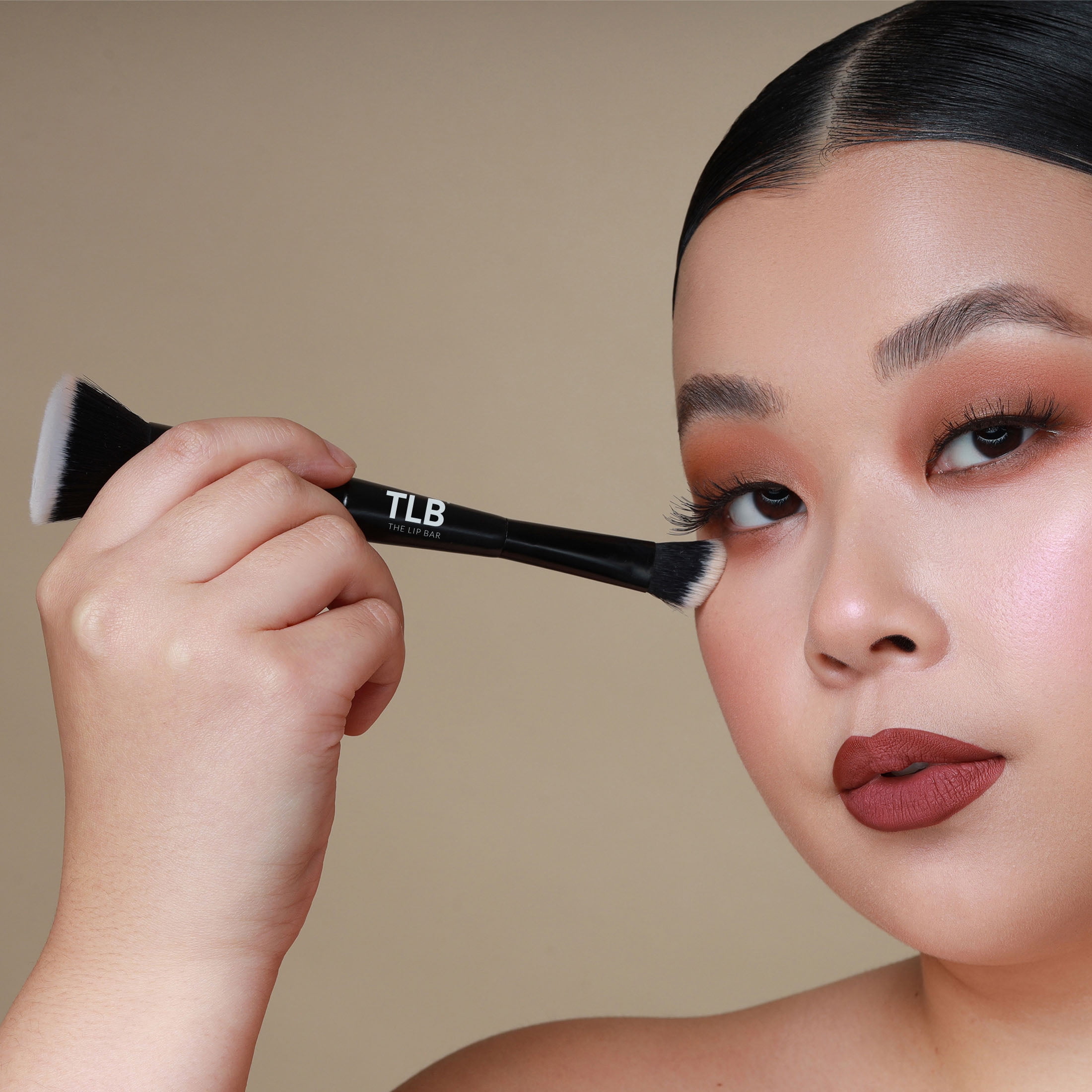 The Lip Bar Double Duty Dual Ended Face Makeup Brush Kit