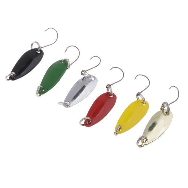 6pcs Trucha Pesca Señuelos Señuelos Jig Señuelos, Cebos Duros Lentejuelas Para De .5g kusrkot Herramienta de cebos de señuelos de pesca