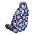 thumbnail image 3 of Picia flower Skull in starry sky Print Waterproof Sweating Car Seat Cover for Post Gym Workout, Running, Beach and Hiking, Universal Fit Anti-Slip Bucket Seat Protector, 3 of 5