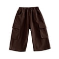 thumbnail image 1 of Pantalones largos para niños y niñas, pantalones deportivos, pantalones casuales finos para niños, pantalones con cintura elástica y bandas de goma, pantalones y parte superior de algodón para niños., 1 of 4
