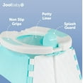thumbnail image 4 of Jool Baby Portable Potty Training Chair with Travel Bag and 30 Liners, Foldable, Indoor/Outdoor Use, Camping (Aqua), 4 of 8