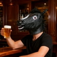 thumbnail image 2 of Tête de Cheval en Latex Réaliste pour Fêtes Jeu de Rôle et Performances, 2 of 3