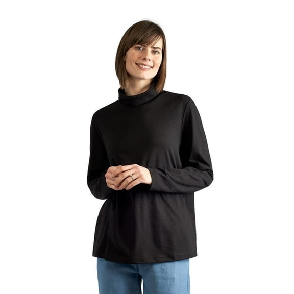 Turtle Bay New York Women's Relaxed fit Long Sleeved Turtleneck Top