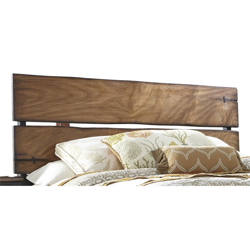 Panama Jack Big Sur Transitional Wood Queen Headboard in Brown