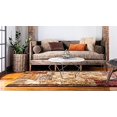 thumbnail image 4 of Unique Loom Barista Collection Tapis Moderne Abstrait Rustique Chaud, 4 x 6 Pieds, Beige/marron, 4 of 5