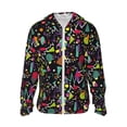 thumbnail image 1 of Vsdgher Sweat à Capuche Imprimé Géométrique Coloré pour Hommes Femmes, Manches Longues Protection Solaire Pêche Course Natation-Grand, 1 of 7