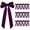 Purple, variant on LIORAGLJ 16pcs Velvet Christmas Bows for Christmas Tree Wreath Gift Wrap Crafts and Party Decorations (Brown)