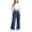Navy*, variant on OSOLU Girls Pants Wide Elastic Waist Side Pockets Wide Leg Kids Casual Trousers Green