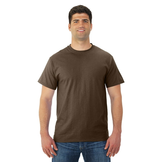 Jerzees T-Shirt à Manches Courtes pour Hommes DRI-POWER Active, S, Chocolat