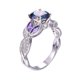 thumbnail image 5 of Colorido Oval Zircon Anillo Elegante Rhinestone Anillo Zafiro Joyería Anillos Mujeres Moda Completa Zircon Anillos para Mujeres Tamaño 6 10, 5 of 5