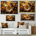 thumbnail image 4 of Designart "Gilded Sunflower Elegance" Sunflowers Floater Framed Wall Decor, 4 of 5