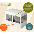 thumbnail image 6 of New Age Pet ECOFLEX® Horizon Dog Crate & End Table, Modern Slatted Indoor Dog Kennel, 6 of 6