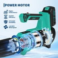 thumbnail image 2 of 20V Cordless Leaf Blower with 2 Batteries – 550 CFM / 130 MPH – Lightweight & Powerful, 6-Speed Adjustable Electric Blower for Lawn, Patio, Wet/Dry Leaves – Includes 2.0Ah Batteries & Charger, blue, 2 of 8