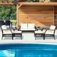 thumbnail image 1 of Gymax 7PCS Rattan Patio Conversation Sofa Furniture Set w/ Cushions & Waterproof Cover, 1 of 9