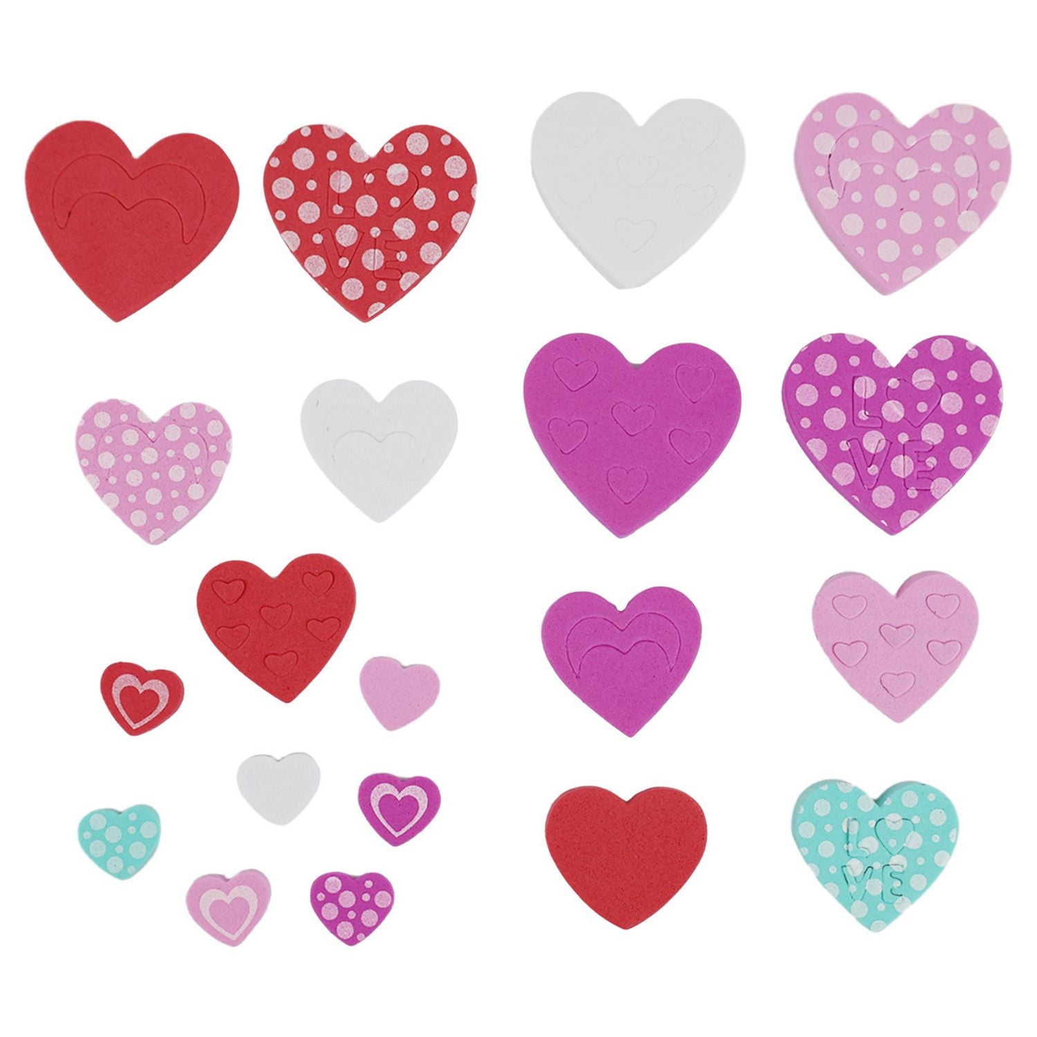 20 AUTOCOLLANTS EN MOUSSE