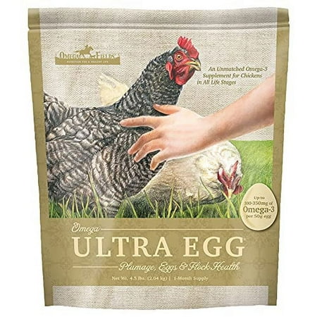 UPC: 0854985000346 | Omega Fields Chicken Supplement for Health and Plumage Egg Production (1 Pouch) 4.5 lb