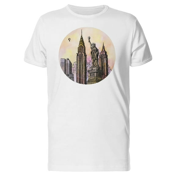 Freedom, Statue Of Liberty, Nyc T-Shirt Men -Image by Shutterstock, Male Small