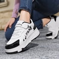 thumbnail image 6 of Yiomxhi Kids Roller Shoes, Boys Girls Sneakers with Wheels, Become Sport Sneaker for Christmas Birthday Children Gift, Adjustable Roller Skates Suitable for Outdoor School, 6 of 7