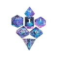 thumbnail image 2 of Ensemble de dés en Résine - 7 Pcs, D20, Coloré, pour Jeux de Table, RPGs, Facile à Lire, 2 of 5