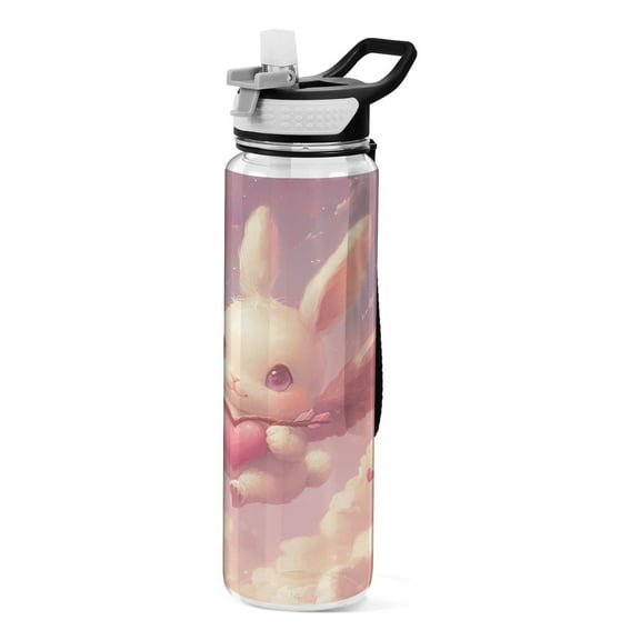 BZSMCE Sport Bottle Cupid’s Bunny Outdoor sports Water Bottle Size: 10.4x3in