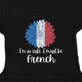 thumbnail image 3 of Inktastic I'm So Cute, I Must Be French Sunflower France Flag Girls Toddler Dress, 3 of 4