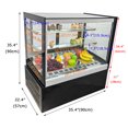 thumbnail image 2 of Countertop Refrigerated Cake Showcase Air-cooled Frost Free Cake Display Cabinet Bakery Showcase with Defogging Function 220V, 2 of 15