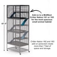 thumbnail image 2 of Critter Nation by MidWest Homes for Pets Add-On Unit, Small Animal Cage Extension for Rats, Chinchillas, Ferrets and Sugar Gliders, with Full-Width Doors, Ramps, Resting Shelf and Removable Base Pan, 2 of 5