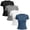 Black+Gray+White+Navy, variant on Women's 4 Pack Yoga Tops Slim Short Sleeve Crew Neck Breathable Sports Workout Shirts