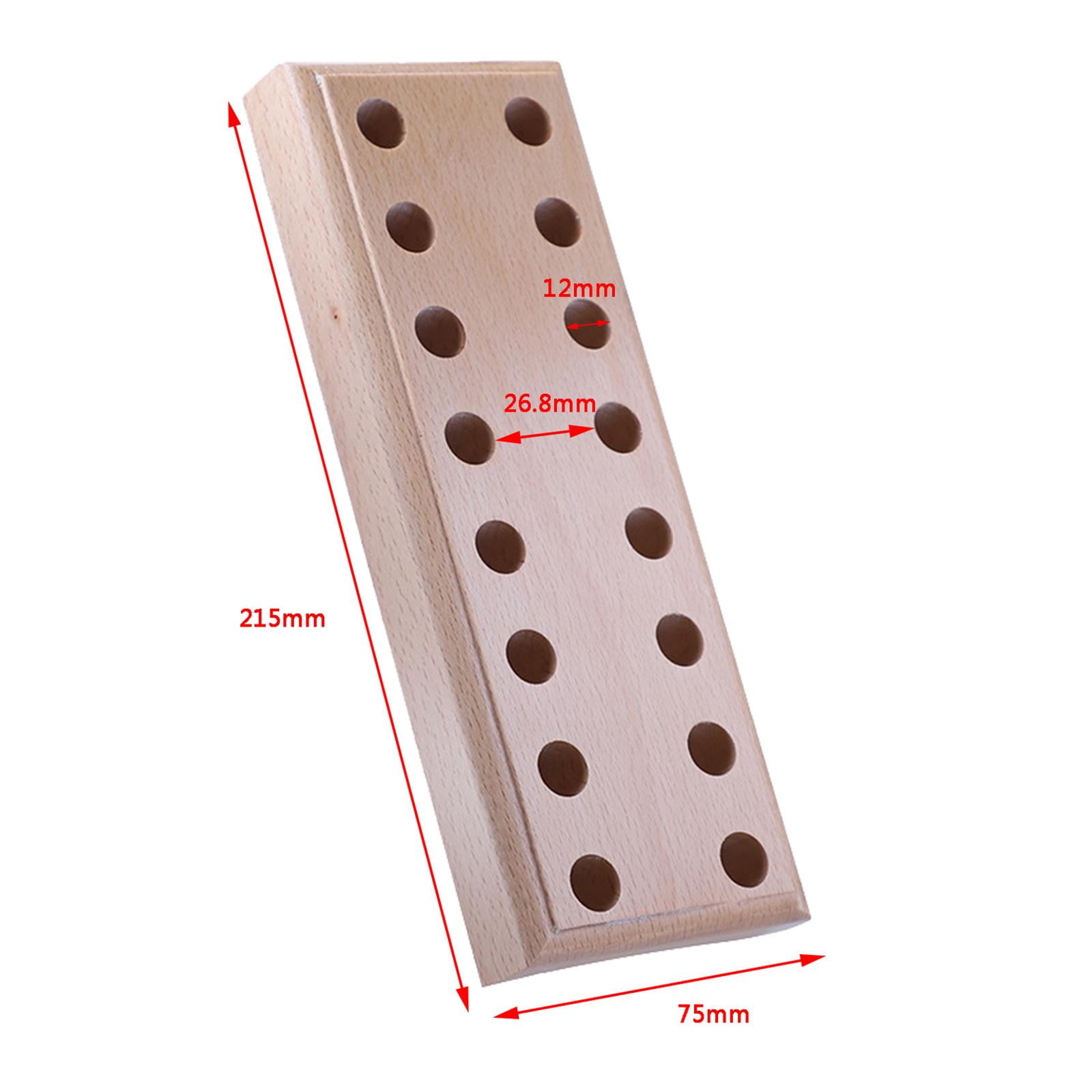 Wood Plier Block Tabletop Pliers Holder Base for 8 Pliers Display Wood Pallet DIY Crafting Beading Accessories Jewellers Gifts