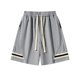 thumbnail image 2 of pstuiky Pantalones cortos para hombre, Pantalones cortos casuales cómodos de moda para hombre, de color liso, con cintura elástica regular, para playa Pantalones cortos de golf, 2 of 4