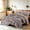 Coffee-brown, variant on Btargot 6 Piece Pink Ruffles Bows Comforter Sets Leopard Print Wild Style Modern Full Bedding Set