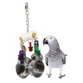 thumbnail image 4 of 1 piece Bird Parrots Chew Toys Birds Cage Stainless Steel Hanging Chewing, 4 of 8