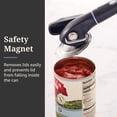 thumbnail image 4 of Farberware Soft Grips Smooth Edge Safety Manual Can Opener, Black with Slate Blue Accents, 4 of 10