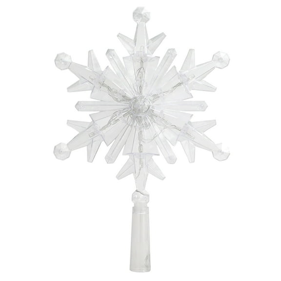 Noothes LED Star Tree Topper with White Lights for Christmas Tree, Outdoor Holiday Decor and Festive Home for Indoor Outdoor Use