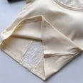 thumbnail image 7 of Fshinging Essentials Women's Tank Top Solid Square Neck Camisole Lace Patchwork Sleeveless Built In Bra Workout Layering Shirts Beige One Size, 7 of 7