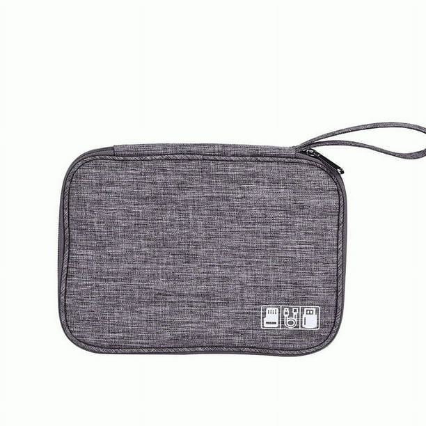Bolsa de almacenamiento electrónico, organizador de cables de viaje, estuche para cable de datos USB, bolsa impermeable para dispositivos electrónicos, cargadores, auriculares, disco duro portátil,