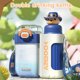 thumbnail image 1 of Gran capacidad, botella térmica de 720ML, copa de agua potable doble dividida para niños DQrwqpou Libre de BPA, 1 of 4