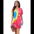 thumbnail image 3 of Vestido de Verano para Mujer, con Escote en V y Mangas , Color S, 3 of 8
