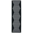 thumbnail image 4 of SAFAVIEH Montauk Amadine Striped Cotton Area Rug, Black/Ivory, 3' x 5', 4 of 9