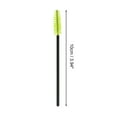 thumbnail image 2 of Unique Bargains 50 Pcs Convenient Eyebrow Brushes for Business Travel Black Green Nylon Plastic, 2 of 5