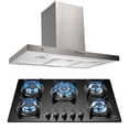 thumbnail image 1 of Combo Parrilla a Gas AVERA 5 Quemadores VT5 Campana de Pared 90 cm VT5CEV90B, 1 of 7