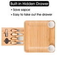 thumbnail image 6 of Cheese Board Gifts Set: Bamboo Large Charcuterie Boards, 4 Stainless Steel Cheese Knife & Serving Tray - Mothers Day Gift, Wedding Gifts, Housewarming Gift, Birthday Gifts, 6 of 11