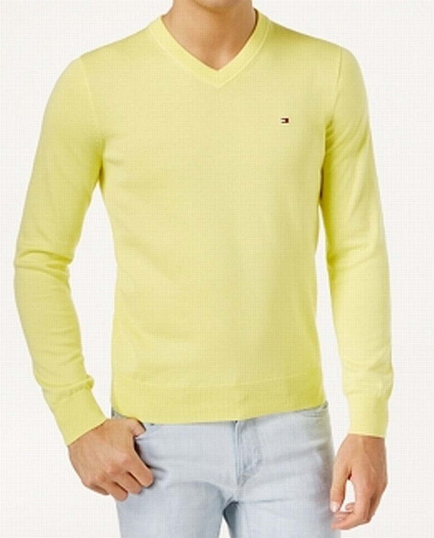 tommy jeans yellow jumper